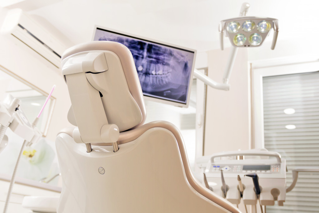 well-lit dental clinic