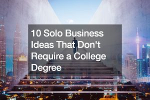solo business ideas